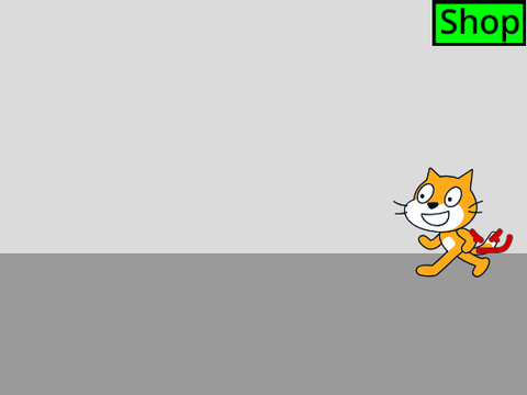 Add yourself defending the cat with a shop