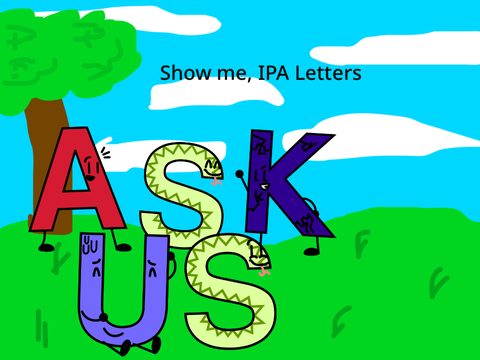 Show me, IPA Letters