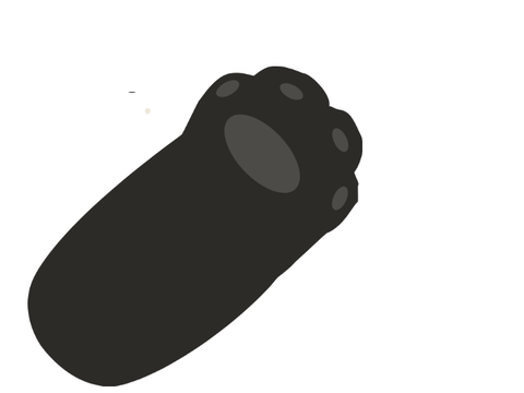 so i tried to vector a hyena paw and uh...