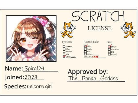 My Scratch License