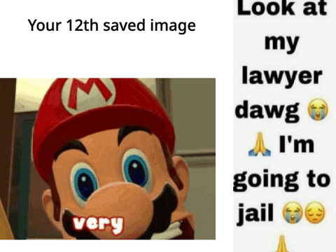 Your 12th saved image is ur lawyer remix