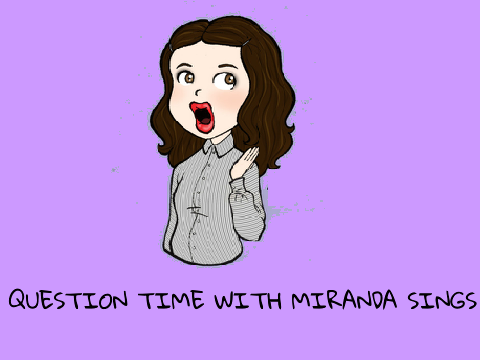 Question time with miranda sings
