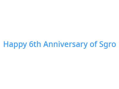 Happy 6th Anniversary of Sgro