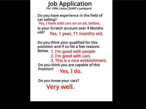 Job Application.