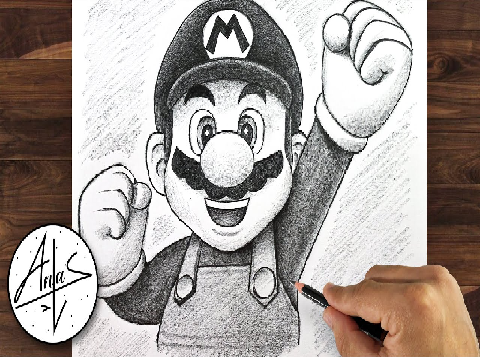 I drew mario
