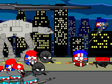 Le army arrives!