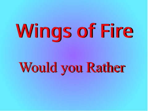 WoF Would you Rather remix