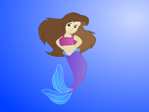 Kit_Kat47 as a mermaid