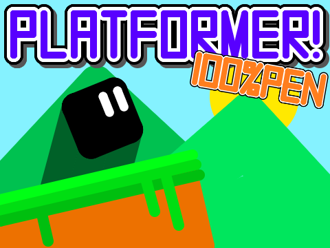 【拡散希望】100%Pen & One sprite - Normal Platformer   #games #arts #animations