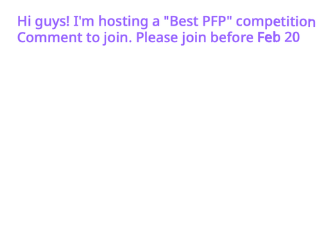 Best PFP competition (OPEN)