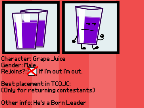 Grape Juice For TCOJC:TS 2!