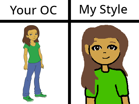 Remix and I'll Draw your Character in My Style