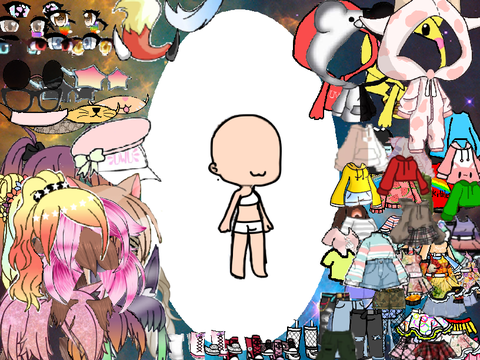 100 clothes gacha dress up