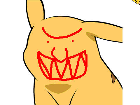 Draw on Pikachu!