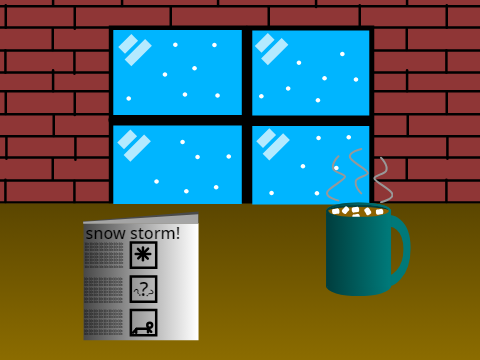 hot chocolate snowstorm