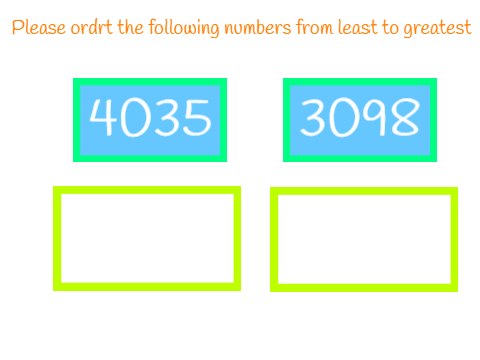 Order two numbers Template copy