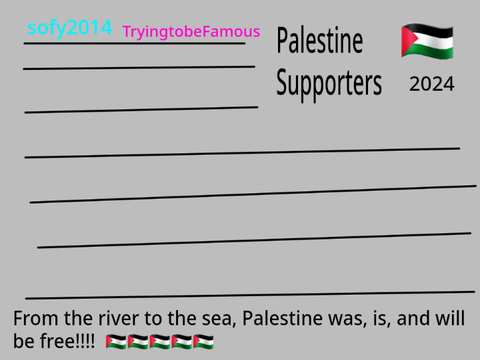 Sign to Palestine!!!  