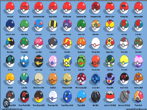Every Pokeball Ever.