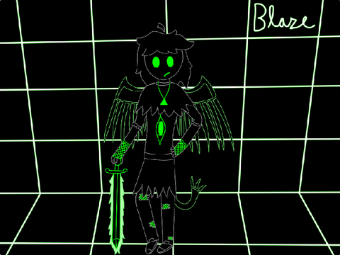 My OC design (Blaze) plus process