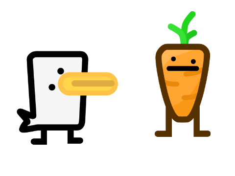 Free Vector Assets - Bird and Carrot
