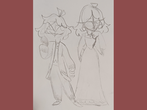 I can't think of a clever title, but I have doodles to offer you remix