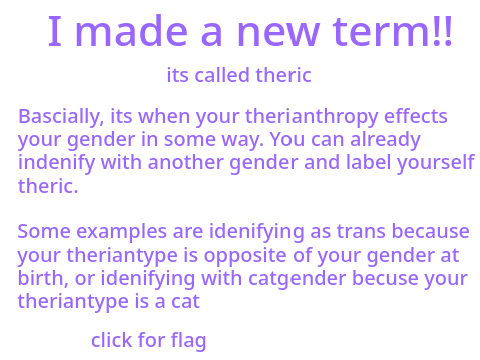 coining a new gender!