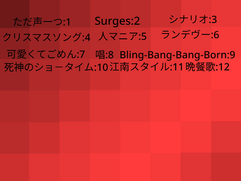 人気曲大集合！！