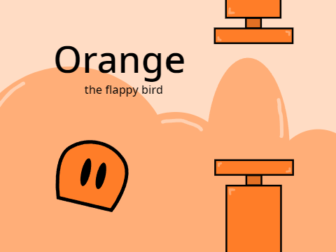 Orange the flappy bird