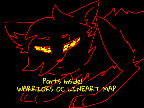 ^{Warriors}^ OC lineart MAP 3/4 IN OPEN