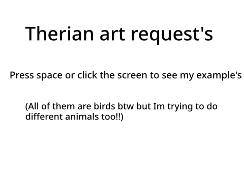 Therian art request’s [OPEN]