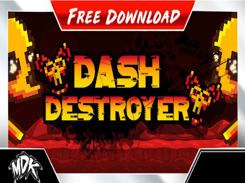 Geometry Dash - Dash Destroyer Reversed - MDK, BMus, and krish_y999 remix