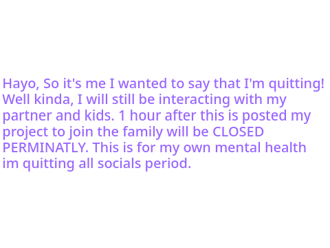 Quitting (Kinda)
