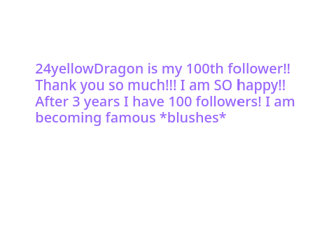 100 followers!!!