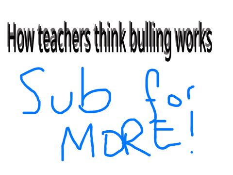 how teachers think bulling works
