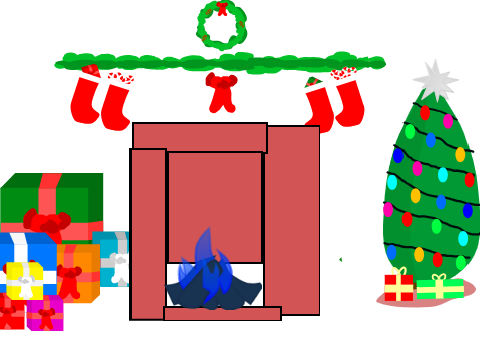 christmas fireplace
