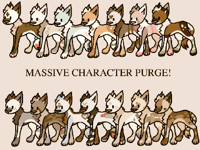 Massive character purge ( ota as well ig? )