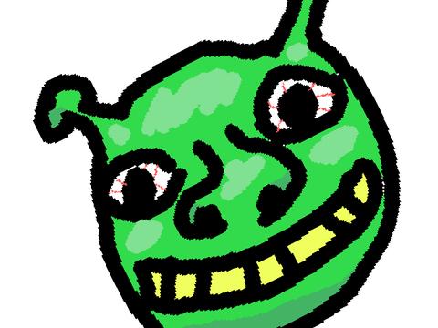 shrek stares into your soul