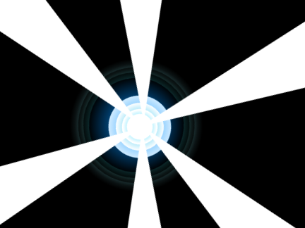 It's a orb. With a black background. And rays.
