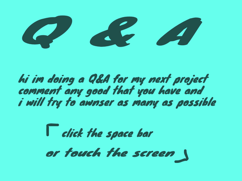Q & A with @Sprite2403