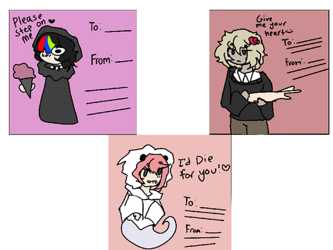 OC themed valentine’s cards!