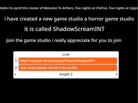Join ShadowScream Interactive Studio