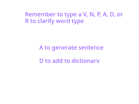 Sentence generator