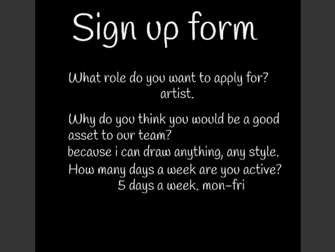 Signup Form | Mystify A Horror Game Dev Team remix