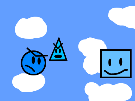 Blue Square VS Blue Circle 1