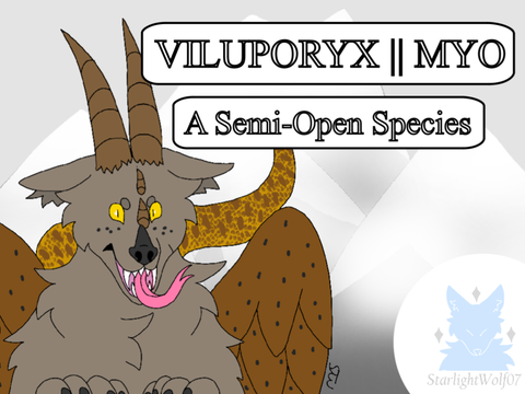 HUGE WIP Viluporyx || MYO || My Viluporyx, Szkrylya