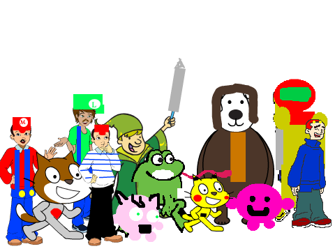 the first super smash bros. characters.