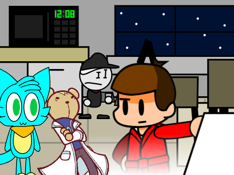 Add yourself getting a late-night snack (3)