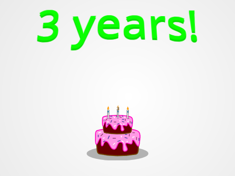 3 years!