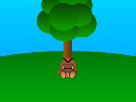 sleeping goomba