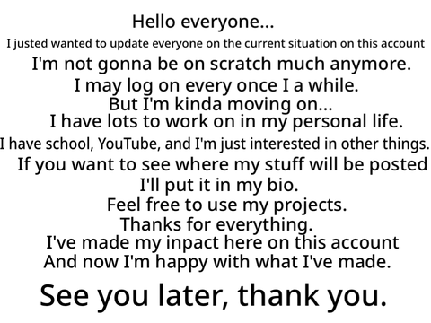 Moving on…